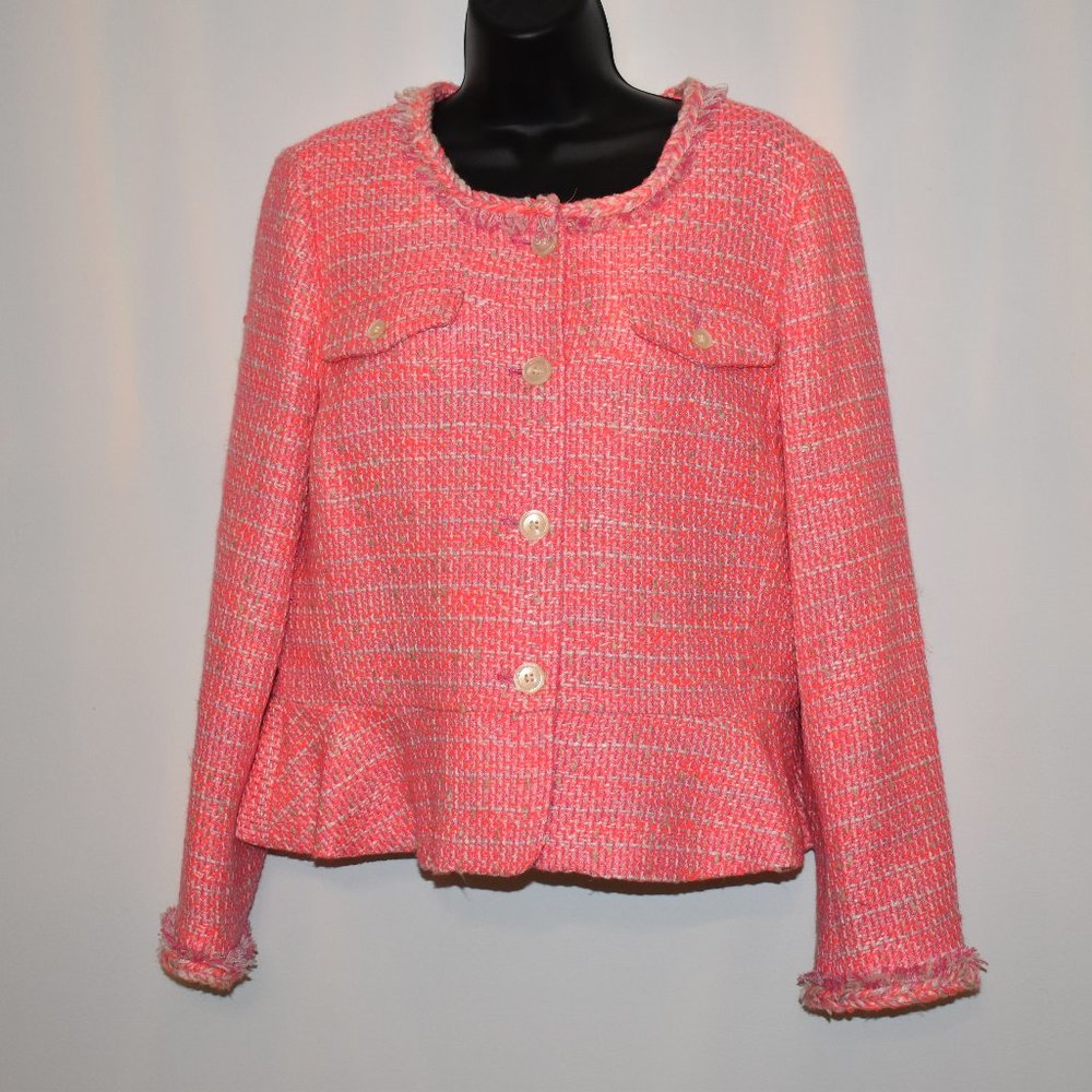 J. Crew Pink Tweed Jacket